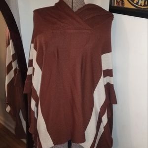Poncho with sleeves